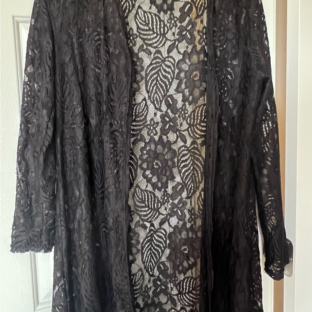 Lace cardigan size Small black